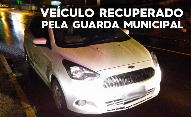 imagem do carro branco apreendido