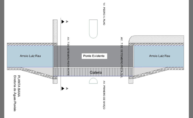 Planta da ponte