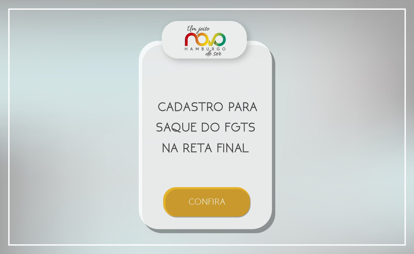 Cadastro para saque do FGTS na reta final