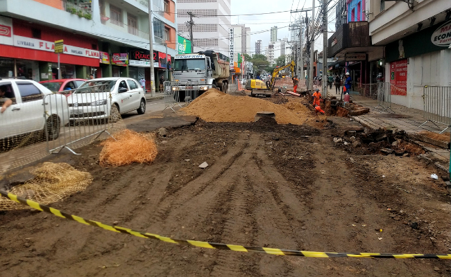 Uma rua em obras