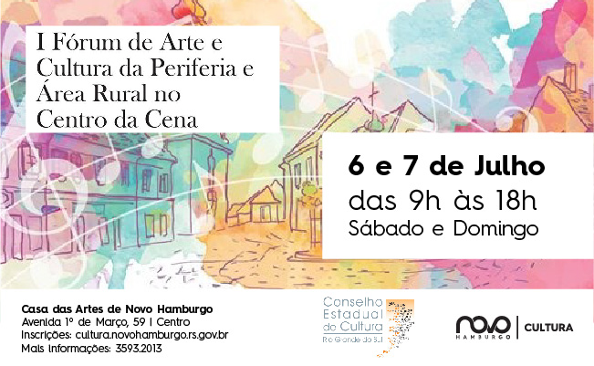 I Fórum de Arte e Cultura da Periferia e área Rural no Centro da Cena