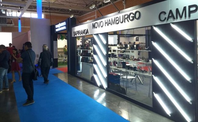 Entrada do estande de Novo Hamburgo na Feira.