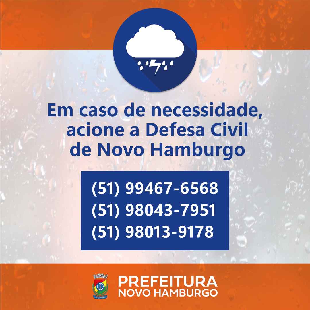Atenção às chuvas em Novo Hamburgo!