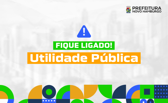 Card de utilidade pública da prefeitura de Novo Hamburgo