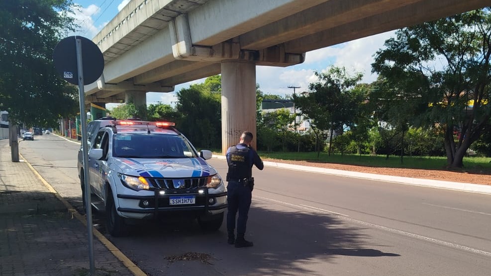 Guarda Municipal está realizando fiscalizações com radar móvel