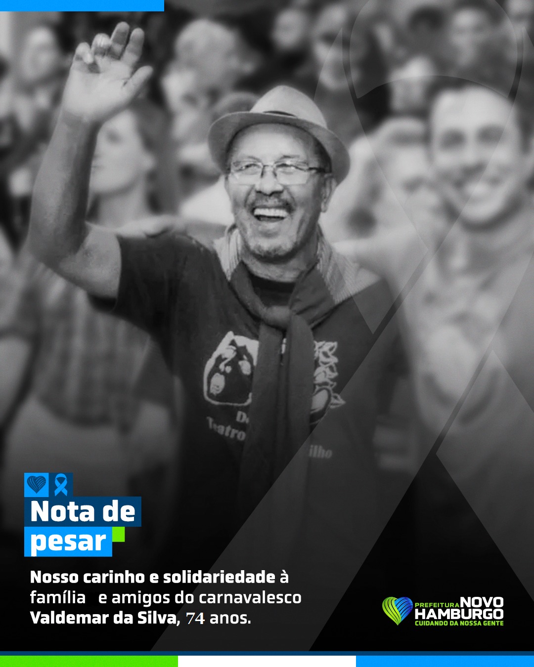 Nota de pesar: carnavalesco Valdemar da Silva