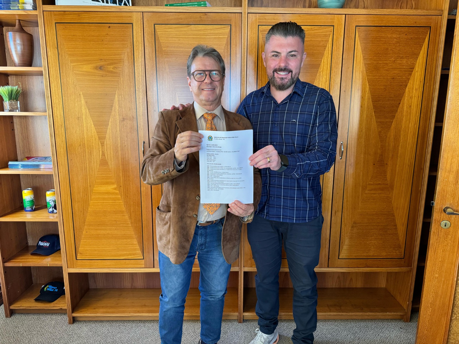 Gustavo Finck recebe confirmação de emenda de R$ 540 mil de Bibo Nunes para Novo Hamburgo 