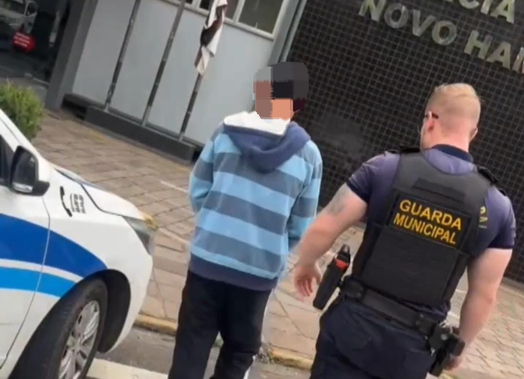Apenado foi encaminhado à delegacia pela Guarda Municipal