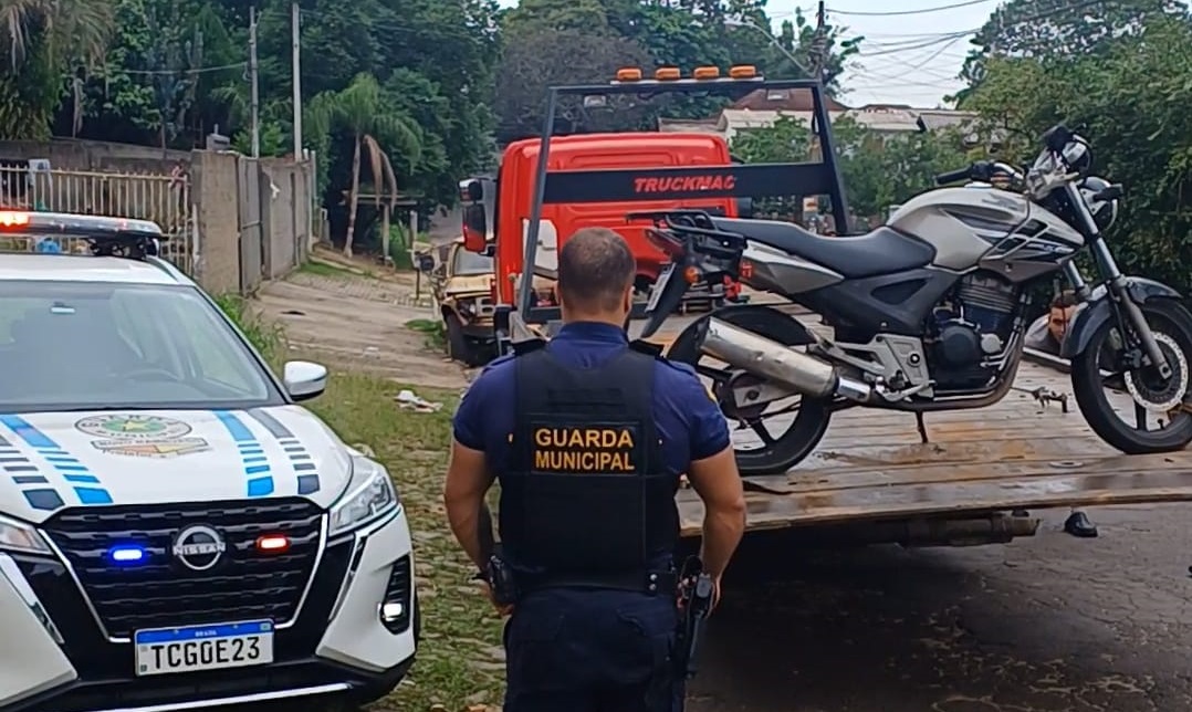 Motocicleta furtada foi recuperada pela Guarda Municipal