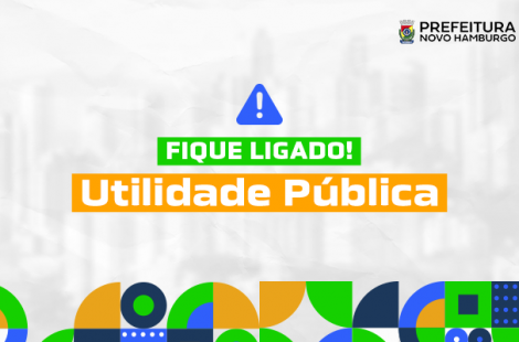 Card de utilidade pública da prefeitura de Novo Hamburgo