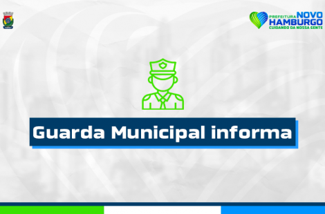 banner padrão de informações da Guarda Municipal de Novo Hamburgo
