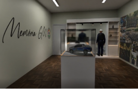 Imagem do projeto exposição virtual com o logotipo do Memória e alguns objetos